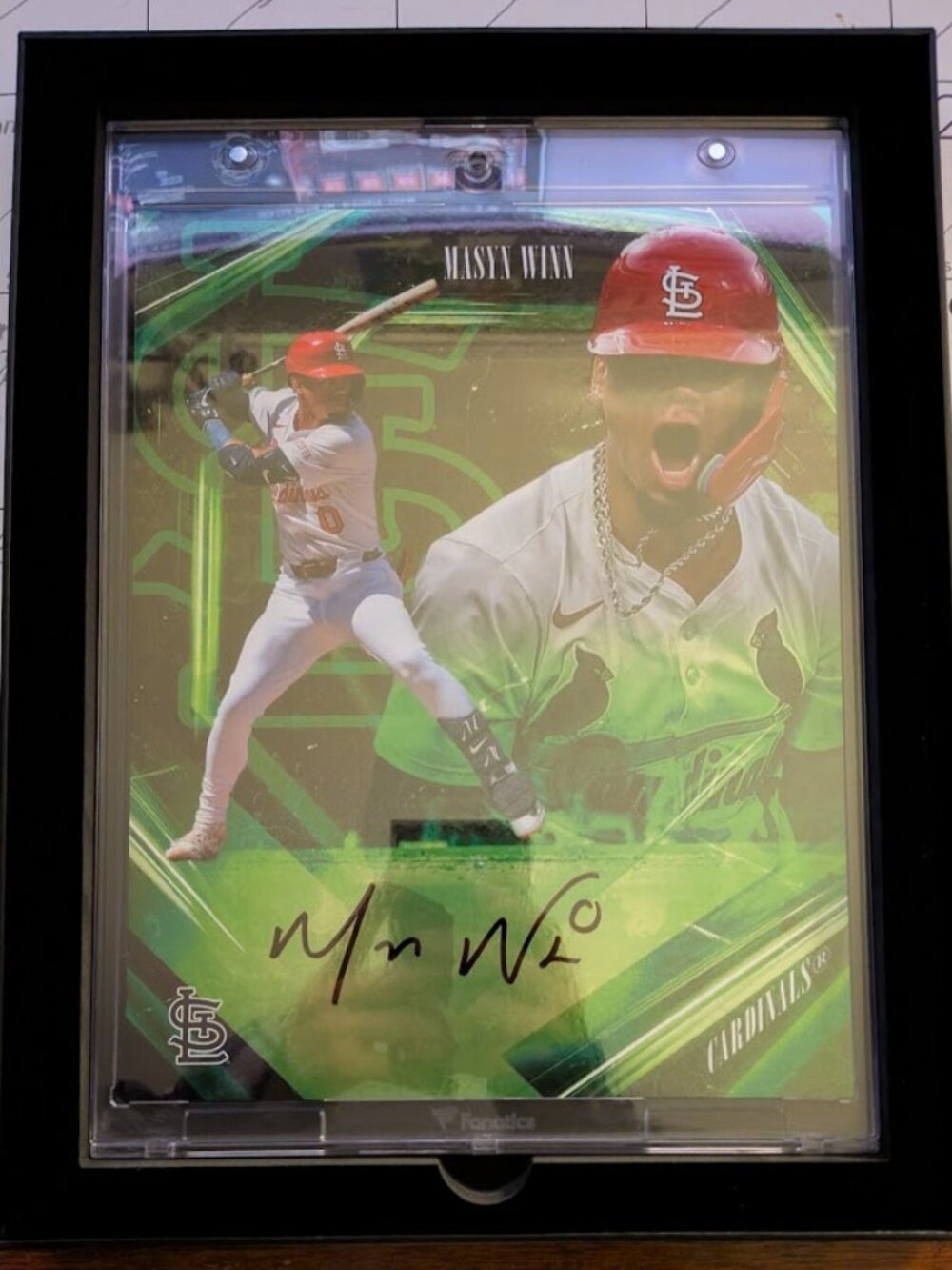 2026 Fanatics Green Halo Collectible MASYN WINN Hard Sign Certified by Fanatics